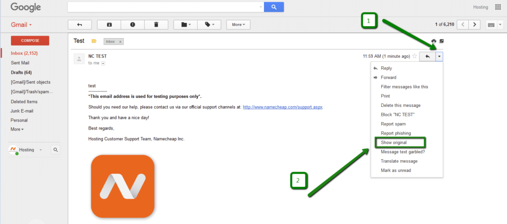 how to get Email headers in Gmail